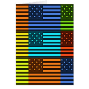 Rainbow-Inspiriert amerikanisches Motif-Flag-Desig