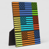 Rainbow-Inspiriert amerikanisches Motif-Flag-Desig Fotoplatte (Seite)