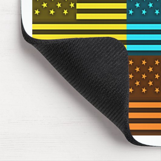 Rainbow-Inspiriert amerikanisches Motif-Flag-Desig Mousepad (Ecke)