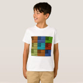 Rainbow-Inspiriert amerikanisches Motif-Flag-Desig T-Shirt (Vorne ganz)