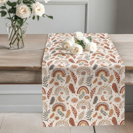 Rainbow-Inspiriert Boho Table Runner Minimalistisc Großer Tischläufer