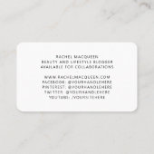 Rainbow Instagram Foto Social Media Visitenkarte (Rückseite)