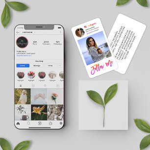 Rainbow Instagram Foto Social Media Visitenkarte