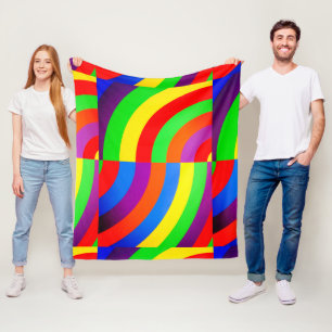 RAINBOW INVITATION GREETING PAKET FLEECEDECKE
