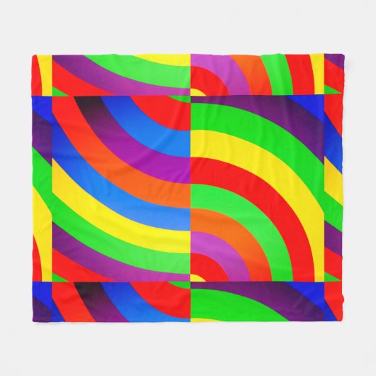 RAINBOW INVITATION GREETING PAKET FLEECEDECKE (Vorderseite (Horizontal))