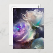 Rainbow Iridescence Blume Postkarte (Vorne/Hinten)