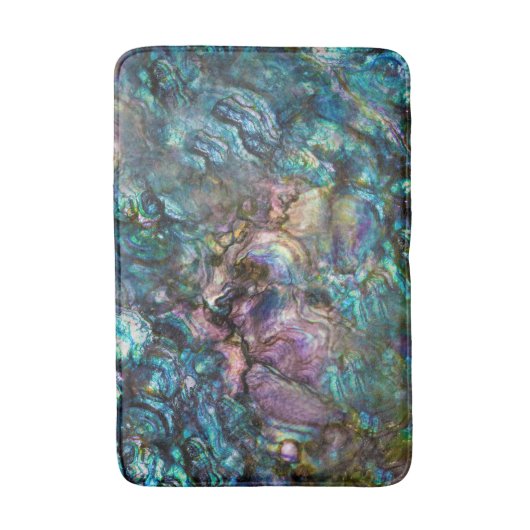 Rainbow Iridescent Abalone Sea Muschel Badematte (Vorderseite Vertikal)