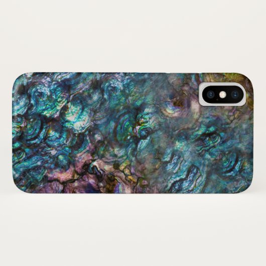 Rainbow Iridescent Abalone Sea Muschel Case-Mate iPhone Hülle (Rückseite (Horizontal))
