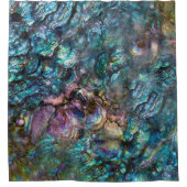 Rainbow Iridescent Abalone Sea Muschel Duschvorhang (Vorderseite)