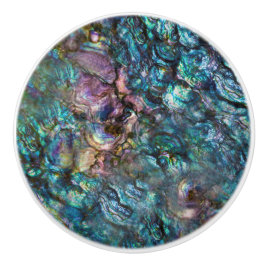 Rainbow Iridescent Abalone Sea Muschel Keramikknauf