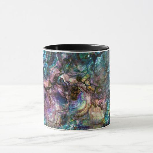 Rainbow Iridescent Abalone Sea Muschel Tasse (Zentrum)