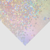 Rainbow Iridescent Foil and Holographic Glitzer Seidenpapier (Detail)