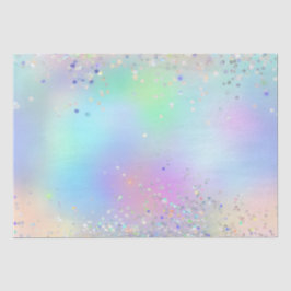 Rainbow Iridescent Foil and Holographic Glitzer Seidenpapier