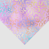 Rainbow Iridescent Gradient and Leopard Spots Seidenpapier (Detail)