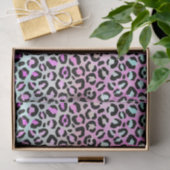 Rainbow Iridescent Gradient and Leopard Spots Seidenpapier (Geschenk)