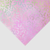 Rainbow Iridescent Gradient and Leopard Spots Seidenpapier (Detail)