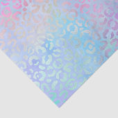 Rainbow Iridescent Gradient and Leopard Spots Seidenpapier (Detail)
