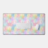 Rainbow Iridescent Large Extended Custom Schreibtischunterlage (Tastatur & Maus)