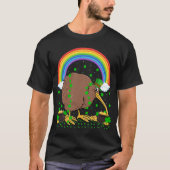 Rainbow Irish Kleeblatt Kiwi Bird St Patrick's Day T-Shirt (Vorderseite)