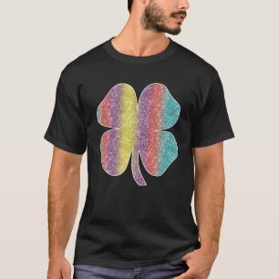 Rainbow Irish Kleeblatt Lucky Vier-Leaf Clover Pat T-Shirt