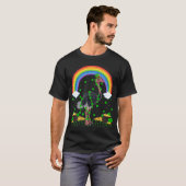 Rainbow Irish Kleeblatt Ostrich Bird St Patrick's T-Shirt (Vorne ganz)