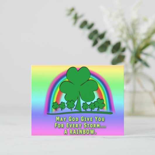 RAINBOW - IRISH SESSING POSTKARTE (Stehend Vorderseite)