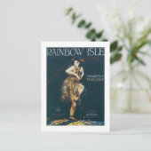 Rainbow Isle Vintag Songbook Cover Postkarte (Stehend Vorderseite)