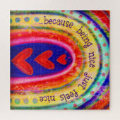 Rainbow ist nett und fühlt sich nett freundlich an puzzle (Horizontal)