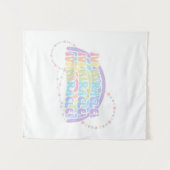 Rainbow IVF MIRACLE Farbige Unfruchtbarkeit Bewuss Wandteppich (Vorderseite (Horizontal))