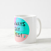 Rainbow Ja Kaffeetasse (VorderseiteRechts)