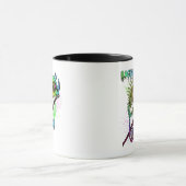 Rainbow Jacksons Chameleon Skeleton Raging Tasse (Zentrum)
