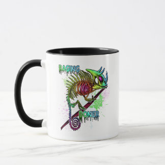 Rainbow Jacksons Chameleon Skeleton Raging Tasse