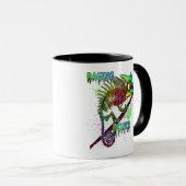 Rainbow Jacksons Chameleon Skeleton Raging Tasse (VorderseiteRechts)