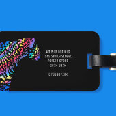 Rainbow Jaguar Personalisiert Gepäckanhänger