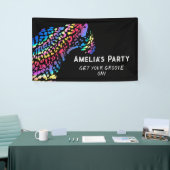 Rainbow Jaguar Personalisiertes Party Banner (Messeveranstaltung)