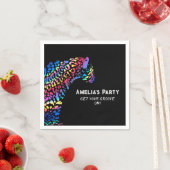 Rainbow Jaguar Personalisiertes Party Serviette (Beispiel)