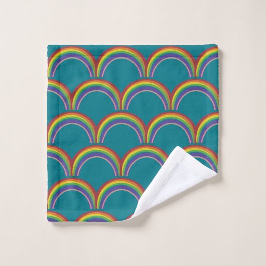 Rainbow Japanese Fan Waschlappen (Waschlappen)