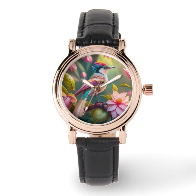 Rainbow-Jay Fantasy Bird Armbanduhr (Vorderseite)