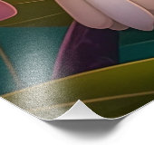 Rainbow-Jay Fantasy Bird Fotodruck (Ecke)