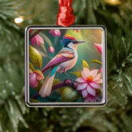 Rainbow-Jay Fantasy Bird Ornament Aus Metall