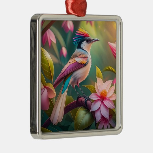 Rainbow-Jay Fantasy Bird Ornament Aus Metall (Rechts)