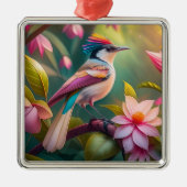 Rainbow-Jay Fantasy Bird Ornament Aus Metall (Vorne)