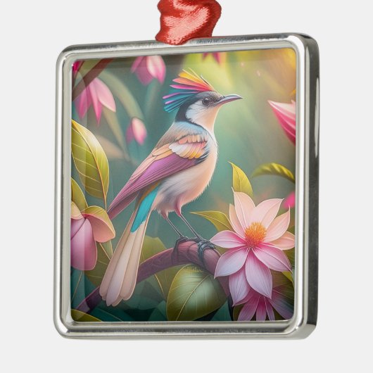 Rainbow-Jay Fantasy Bird Ornament Aus Metall (Links)