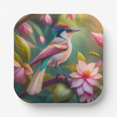 Rainbow-Jay Fantasy Bird Pappteller (Vorderseite)