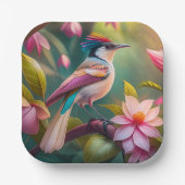 Rainbow-Jay Fantasy Bird Pappteller (Vorderseite)