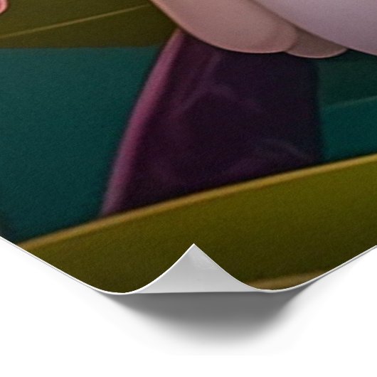 Rainbow-Jay Fantasy Bird Poster (Ecke)