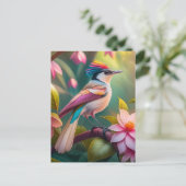 Rainbow-Jay Fantasy Bird Postkarte (Stehend Vorderseite)