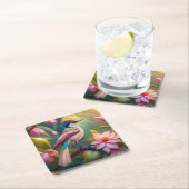 Rainbow-Jay Fantasy Bird Rechteckiger Pappuntersetzer (Vor Ort)