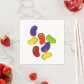 Rainbow Jelly Bean Beans Candy Oaster Napkins Serviette (Beispiel)