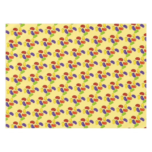 Rainbow Jelly Bean Candy Easter Jellybobohnenstein Tischdecke (Vorderseite (Horizontal))